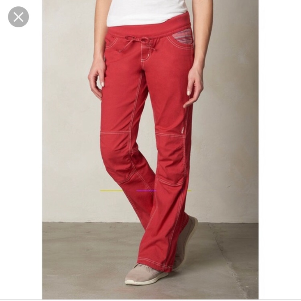 Prana Avril Pant, Dark Red, Large